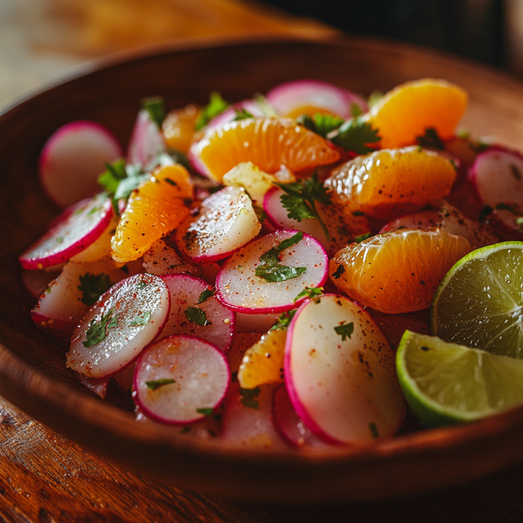 Ensalada de Rábano y Naranja — рецепт классический в домашних условиях с фото