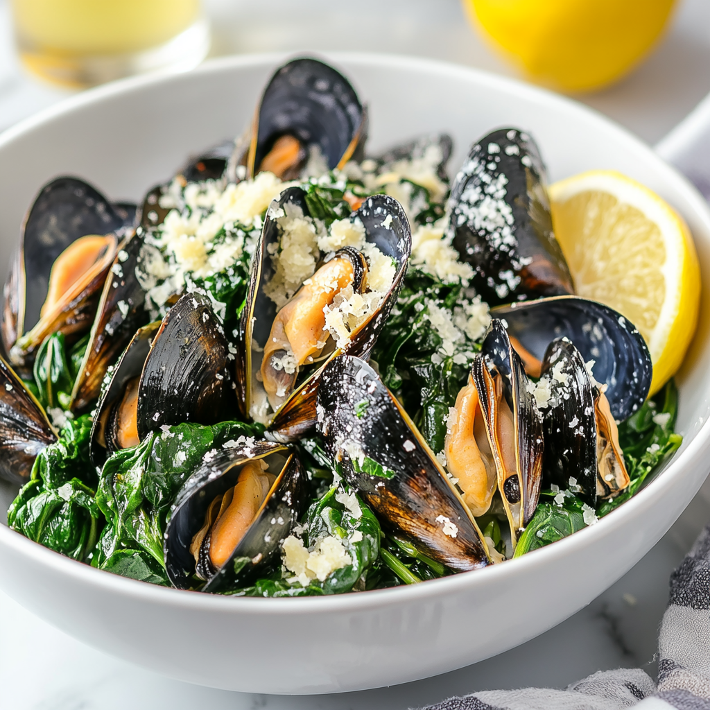 Moules à la Florentine — рецепт классический в домашних условиях с фото